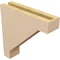 Ekena Millwork 3"W x 12"D x 12"H Thin Burlington Rough Cedar Woodgrain TimberThane Corbel, Primed Tan CORUR03X12X12BURRCPR - alternate 3